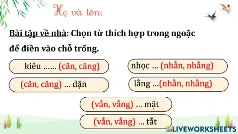 Bài tập chính tả- Ai có lỗi