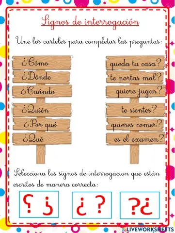 Signos  de interrogación