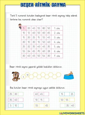 Beşer Ritmik Sayma-1