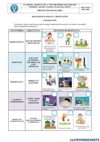 Diagnóstico Inicial y Motivacional
