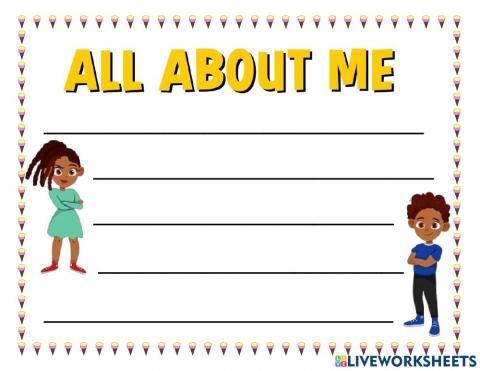 All about me paper 2