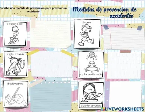 Medidas de prevención de lesiones