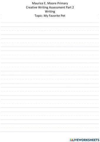 Creative Writing Drafting