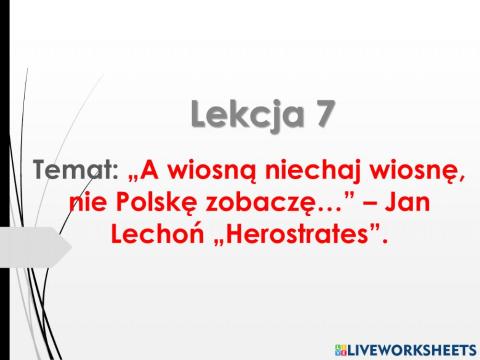 Jan Lechoń Herostraters