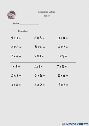 División de fracciones.