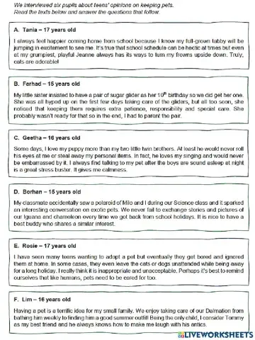 SPM, PAPER 1, PART 5 Practice 2