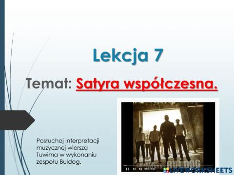 Julian Tuwim -Mieszkańcy-