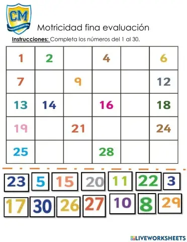 Motricidad fina evaluacion 4
