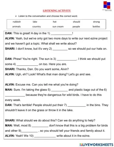 Prea2-viii listening activity