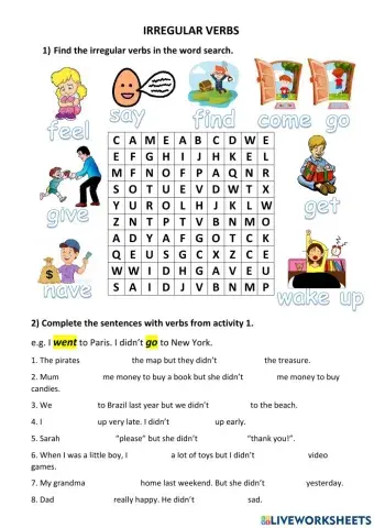 Irregular verbs group 1