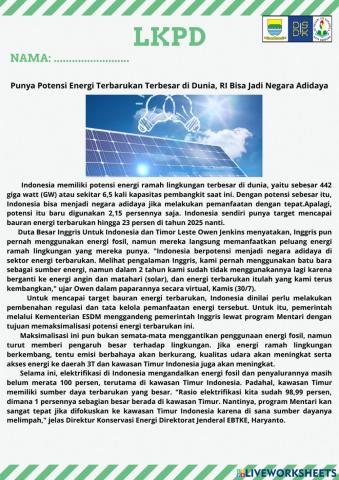 Soal Literasi Kelas V bagian 4