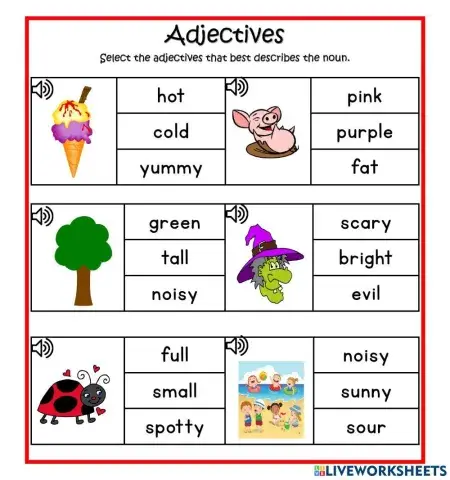 Adjectives - DJ