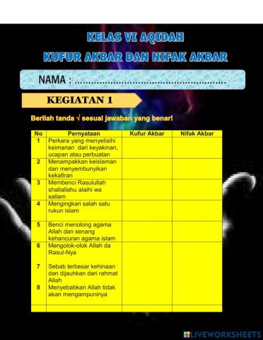 Aqidah 6 Pembelajaran 678