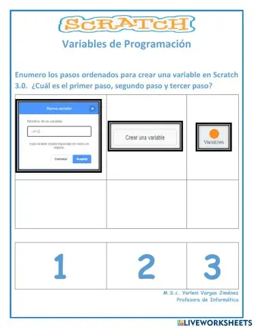 Variables en Scratch 3.0