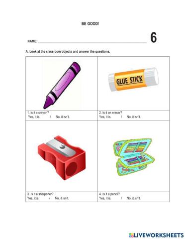 Classroom objects