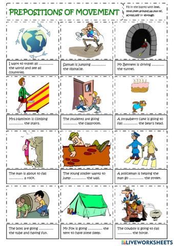 Preposition of movement