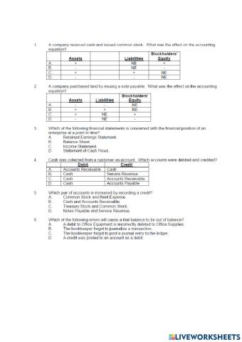 Accounting multi exam paper 1