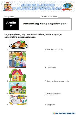 Araling panlipunan-module week 2