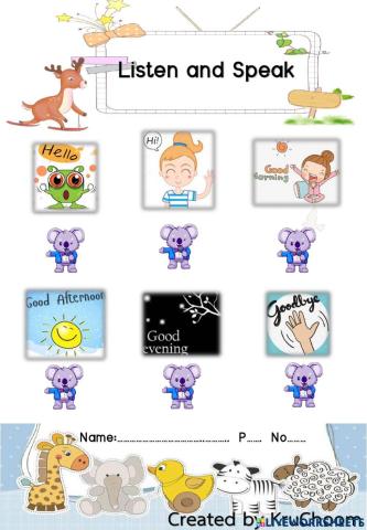 Listening and Speaking Practice