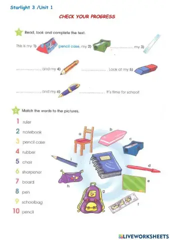 Check your progress-Starlight 3-