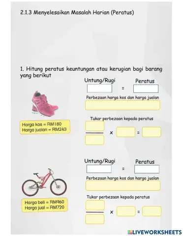 Menyelesaikan Masalah Harian (Peratus)