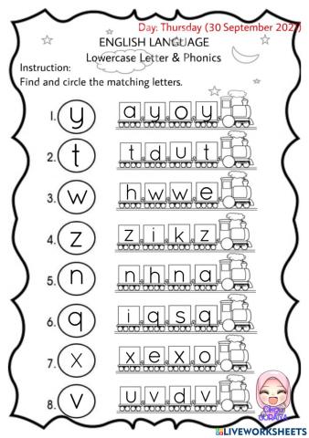 Lowercase Letter and Phonics