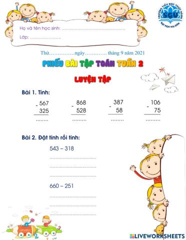 T3-T2-LUYỆN TẬP (phiếu số 1)