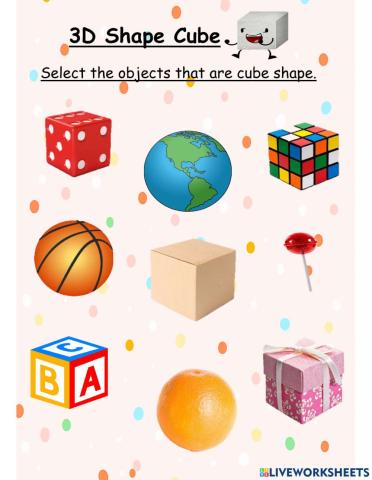3D Shape Cube 