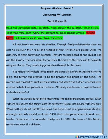 Discovering My Identity