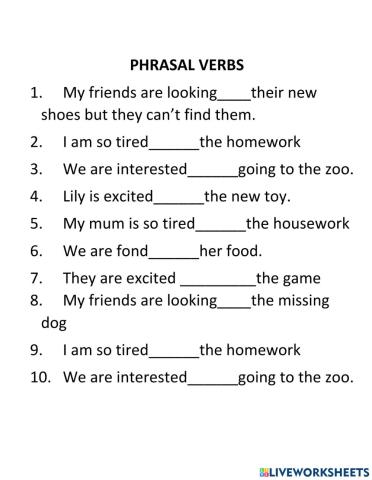 Phrasal verbs 6