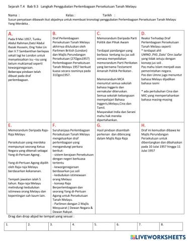 Sejarah T.4  Bab  9.3  Langkah Penggubalan Perlembagaan Persekutuan Tanah Melayu Yang Merdeka