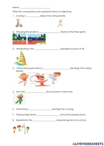 Comparative and Superlative
