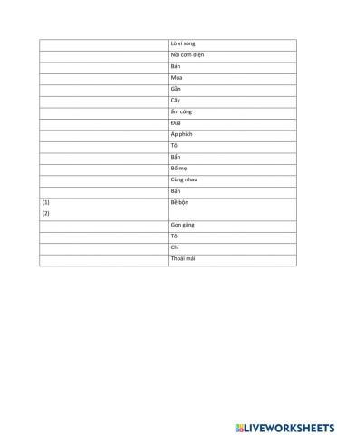 Unit 2 - Vocab check 2