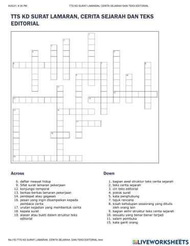 Tts kd surat lamaran, cerita sejarah,dan teks editorial