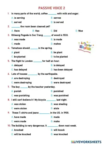 Passive voice (basic)