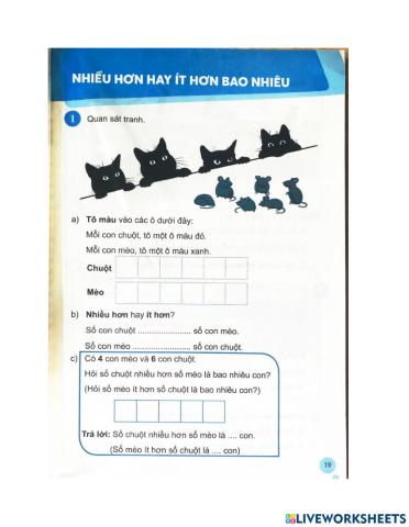 Nhiều hơn hay ít hơn bao nhiêu (tiết 1)