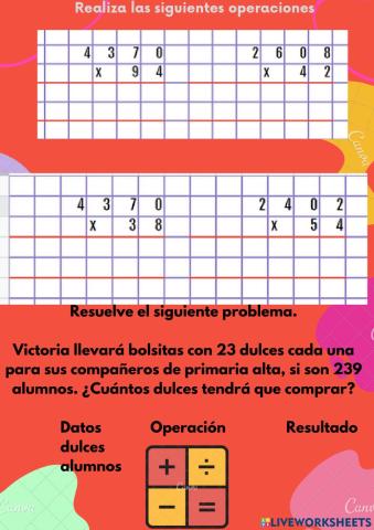 Multiplicaciones