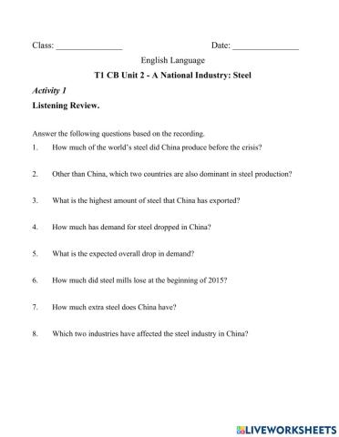 A National Industry Steel