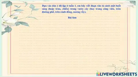 Tlv tả cảnh thứ 5 30 - 9