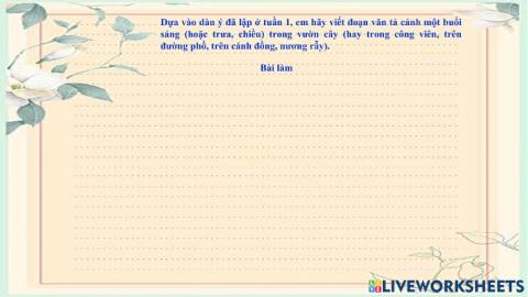 Tlv tả cảnh thứ 5 30 - 9