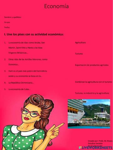 Actividades económicas en el Caribe