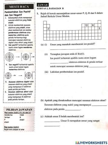 Bab 8 Unsur dan bahan