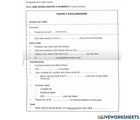 Family Excursions Ilets Listening