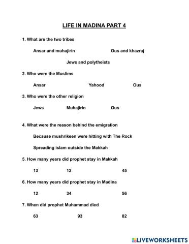 Life in Madina part 4