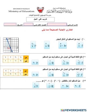تمارين علي الميل