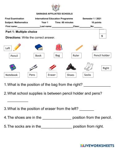 Naming Positions and Shapes