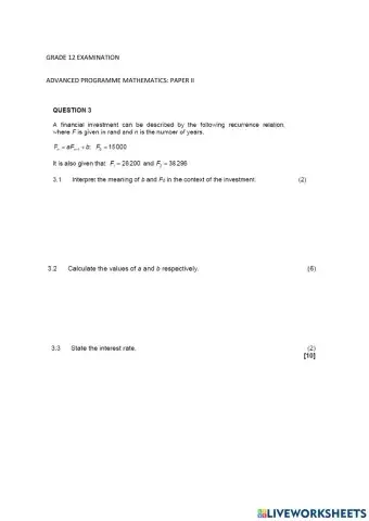Higher Advance Math paper 2 part 3