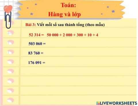 Toán thứ 4 tuần 2