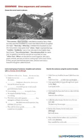 Time sequencers and connectors