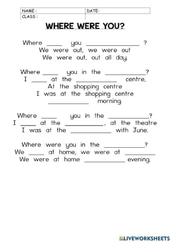 Where were you yesterday?